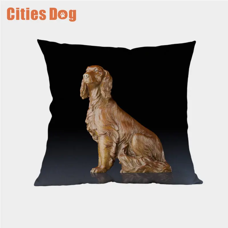 Декоративная наволочка для подушек, чехол cojines decoracion para el hogar linen Gordon Setter dog 45x45, наволочки для автомобильных подушек - Цвет: R