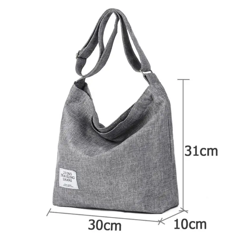 Холщовые сумки через плечо для женщин и девушек, сумки большой емкости, повседневные сумки-мессенджеры, сумки через плечо для женщин