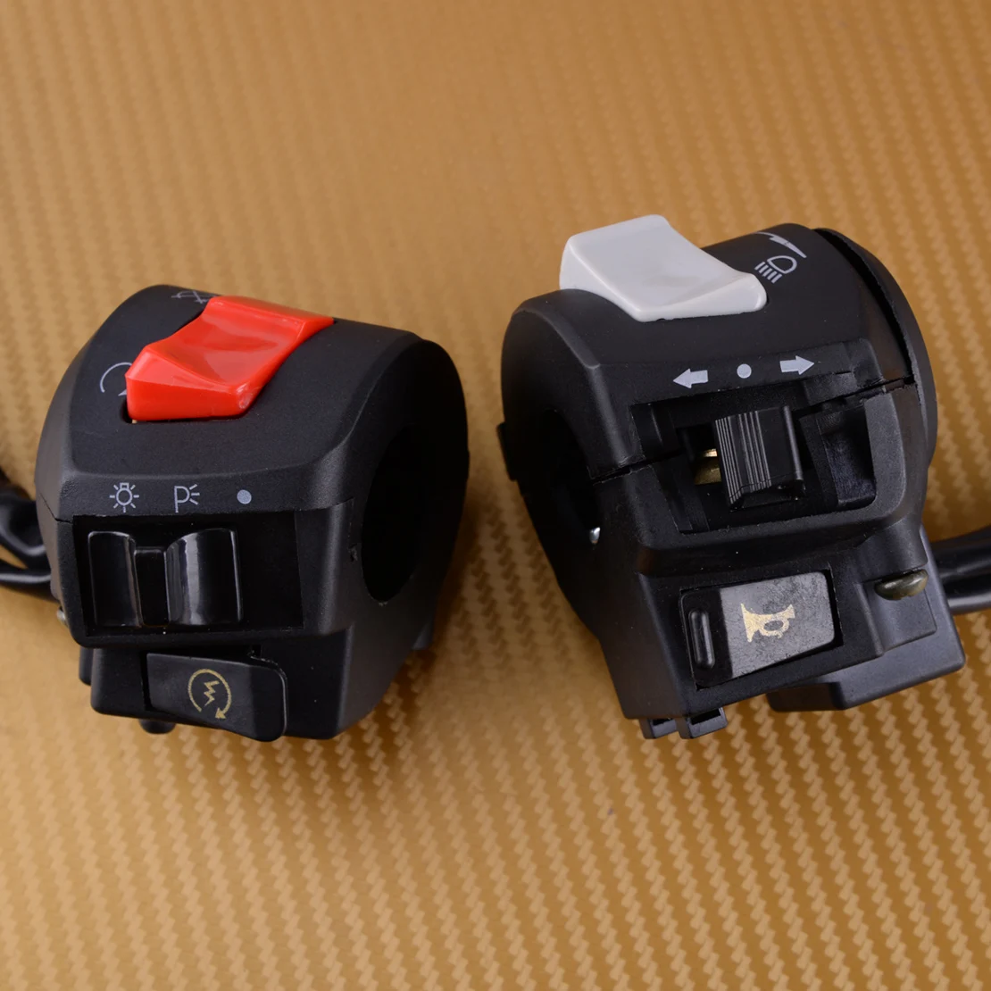 beler 7/8" Motorcycle Handlebar Horn Turn Signal Headlight Electrical