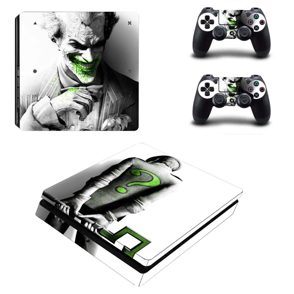 YSP4S-1674 PS4 тонкая консоль и контроллер полный корпус скины Обложка набор-Бэтмен кожи наклейка для sony Playstation 4 для Dualshock 4 стикер s - Цвет: YSP4S-1674