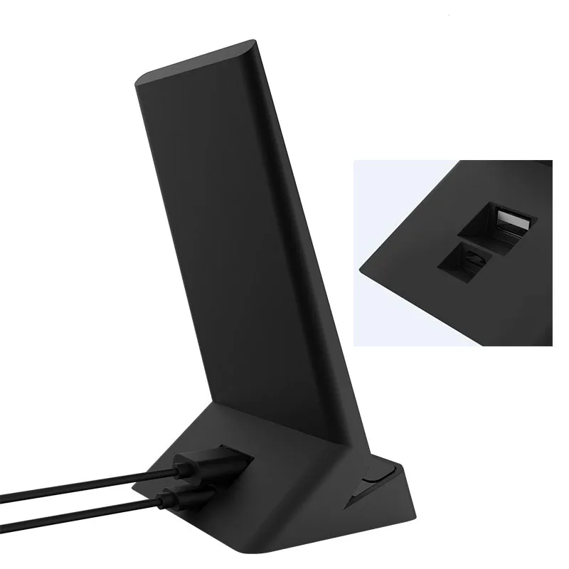 10 Вт qi Беспроводное зарядное устройство светодиодный Настольный светильник USB