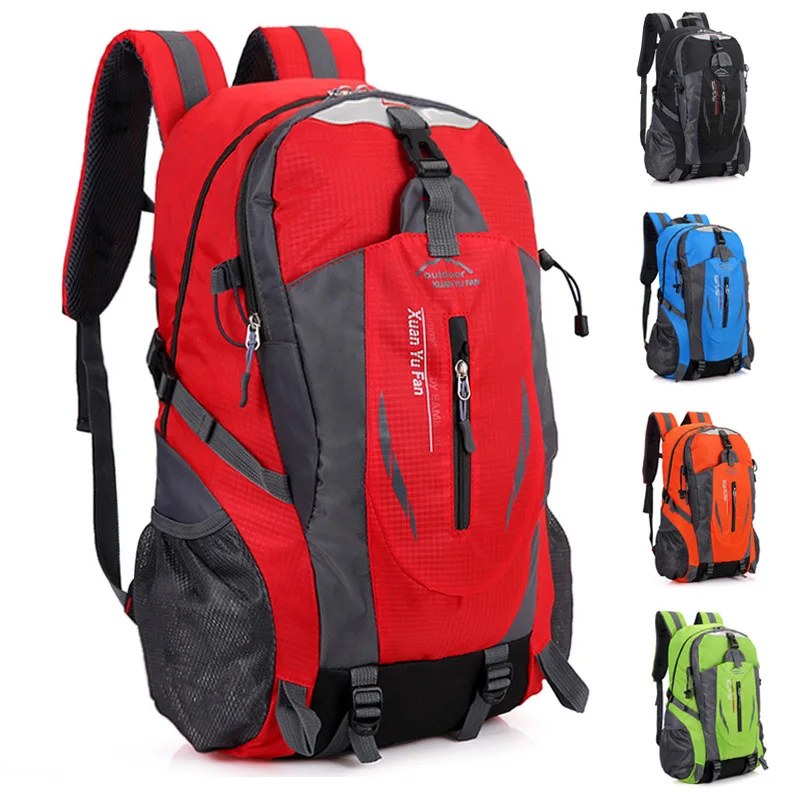 

2018 Outdoor Waterproof Nylon Mountaineering Backpack Cycling Camping Sports Both shoulders Bag Rucksacks Field autumn Packsack