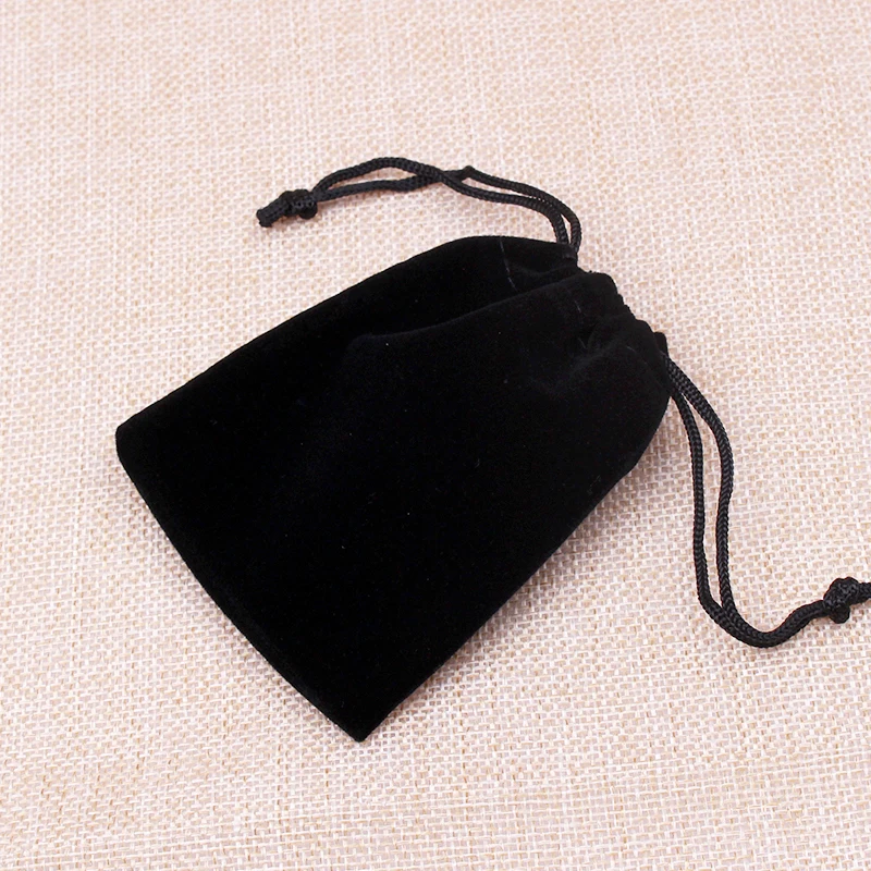 8*10 см подарок ювелирные сумки 20 штук черный бархат ювелирные изделия подарочные упаковки конфет мешок со шнурком Может Индивидуальные