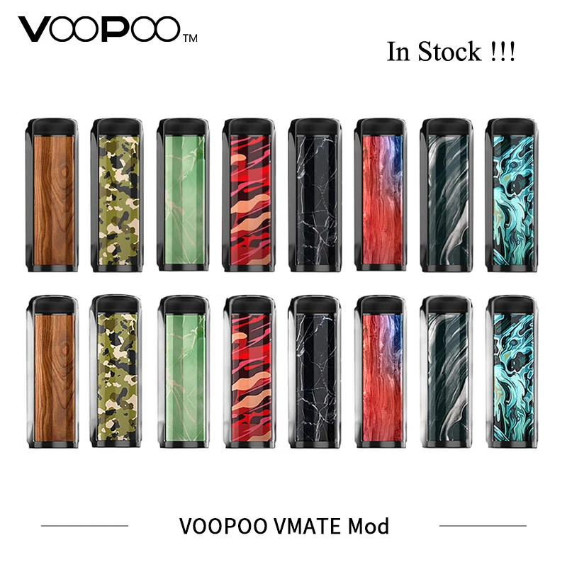 New Electronic Cigarettes Mod VOOPOO Vmate Mod 200W Dual Battery TC Box Mod Fit for UFORCE T1 8ml Tank Vaporizer VS Drag 2 Mod