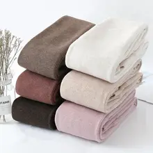 Женские леггинсы теплые, бархатные леггинсы с высокой талией, высокоэластичные, толстые, повседневные, уличные, Q1755, для осенне-зимнего сезона