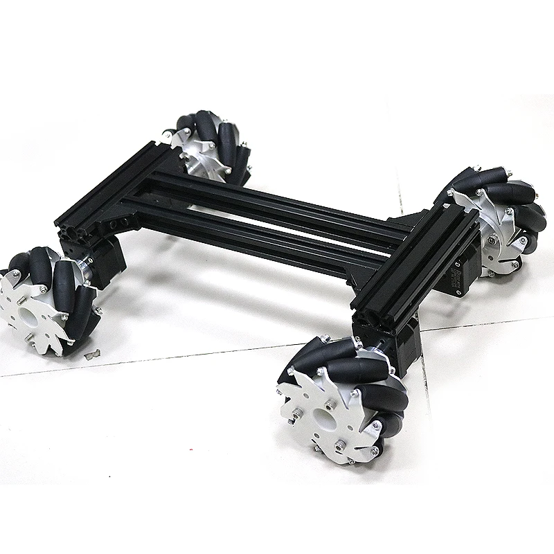 

Large Smart Mecanum wheel car RC robot omni Car kit Metal Chassis Frame with 42 Stepper Motor for Arduino diy rc toy kit