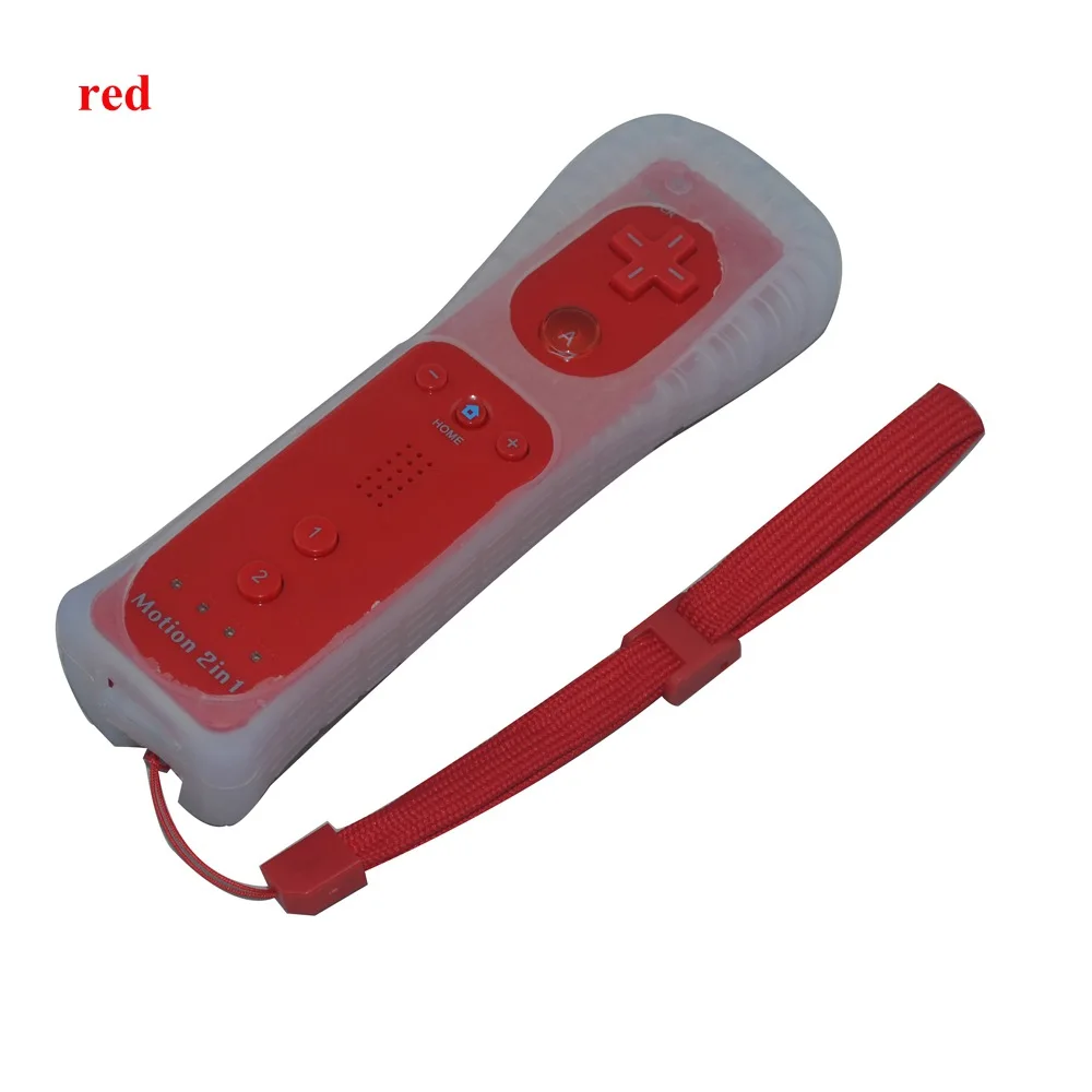 Wireless Games Remote Controller for Wii Built in Motion Plus Nunchuck for Nintendo for Wii Controle Silicone Soft Case