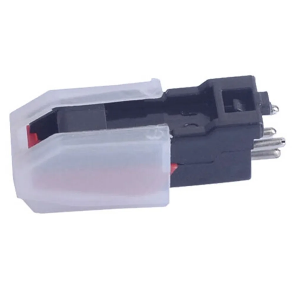 Newest Turntable Phono Cartridge w/ Stylus Replacement Black& red for Vinyl Record Player Economic and Durable