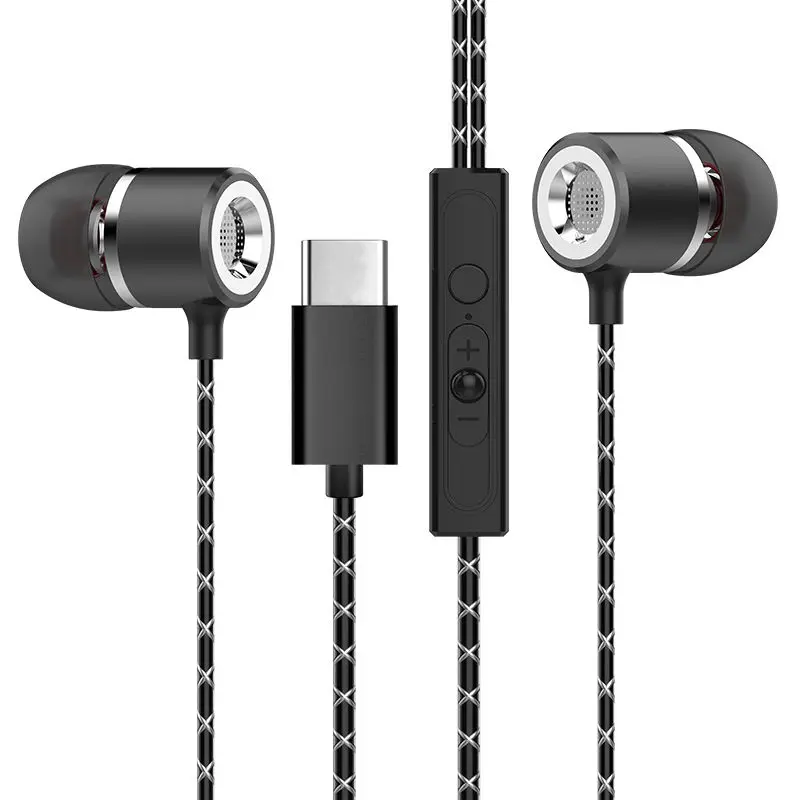 Высококачественные музыкальные спортивные наушники для Usb Type c с проводным