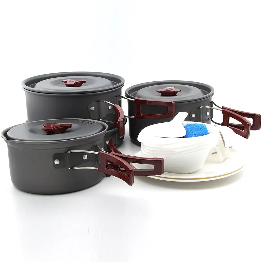 

Fire Maple FMC-206 Hot Sale 4-5 Persons Camping Cooking Set Pot Camp Cookware Picnic Outdoor Cutlery Only 1270g
