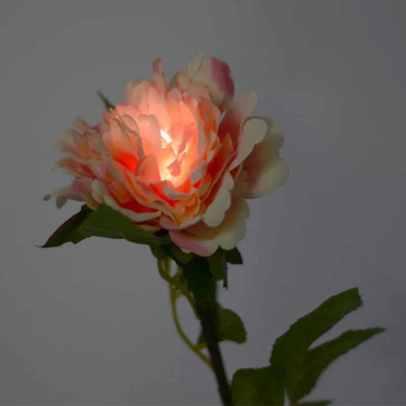 

Solar Power LED Fake Flower Peony Garden Stake Landscape Lamp Outdoor Yard Party Decor Lights CLH@8
