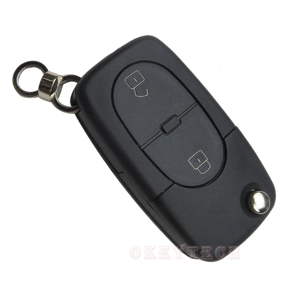 OkeyTech 2 кнопки для Audi A2 A3 A4 A6 A8 TT флип чехол автомобиля складной Audi|buttons buttons|button for
