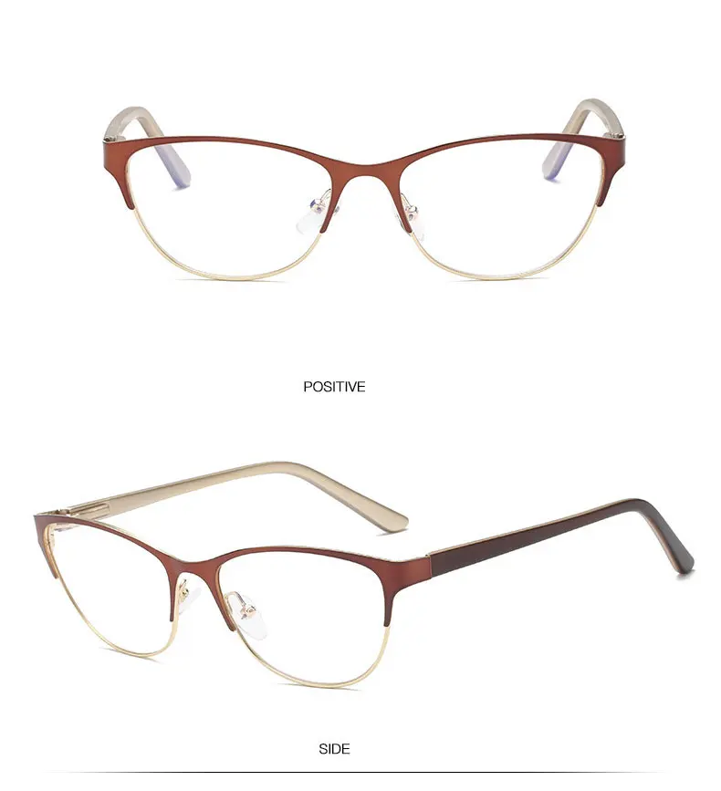 HUHAITANG кошачий глаз очки в оправе для женщин Пресбиопия компьютерные очки для чтения для мужчин роскошный бренд сверхлегкий глаз очки