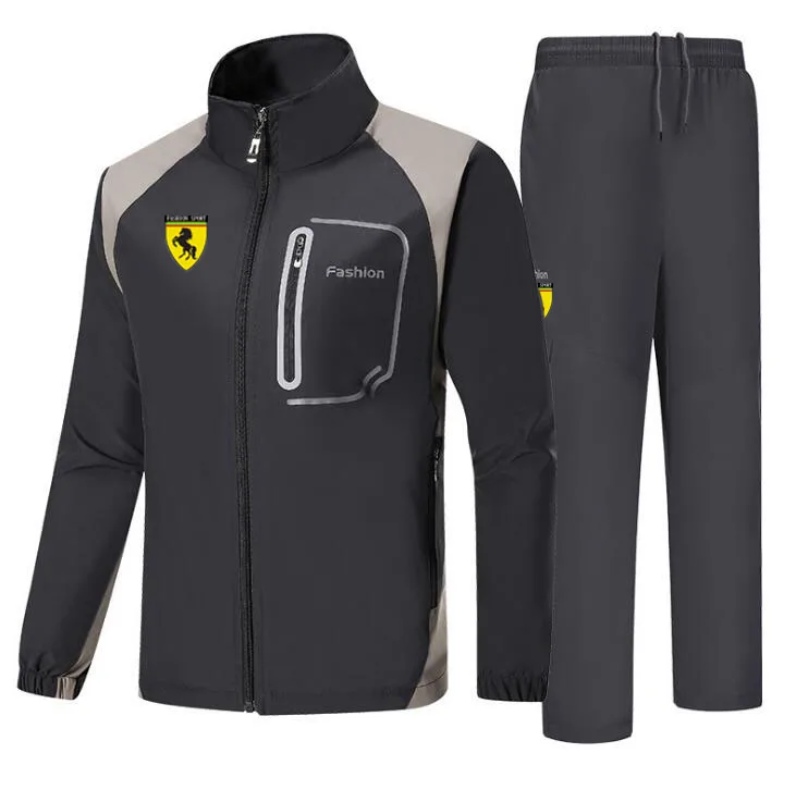Men Jogging Track TrackSuit Sport Track Jacket Coat Top Suit Set Trousers Pants Sweats suits Sports Wear Sweatshirt