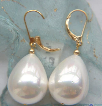 

shitou 00543 WHITE DRIP SOUTH SEA SHELL PEARL DANGLE EARRING discount 40%