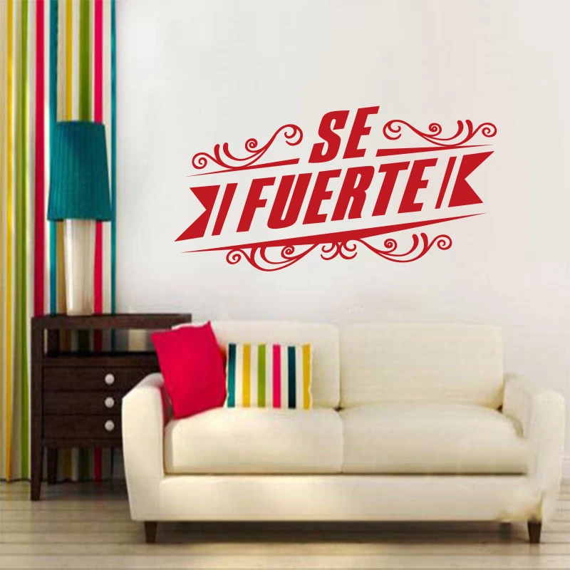 Sticker Spanish Quote Vinyl Wall Sticker Detachable Wall Decal Art