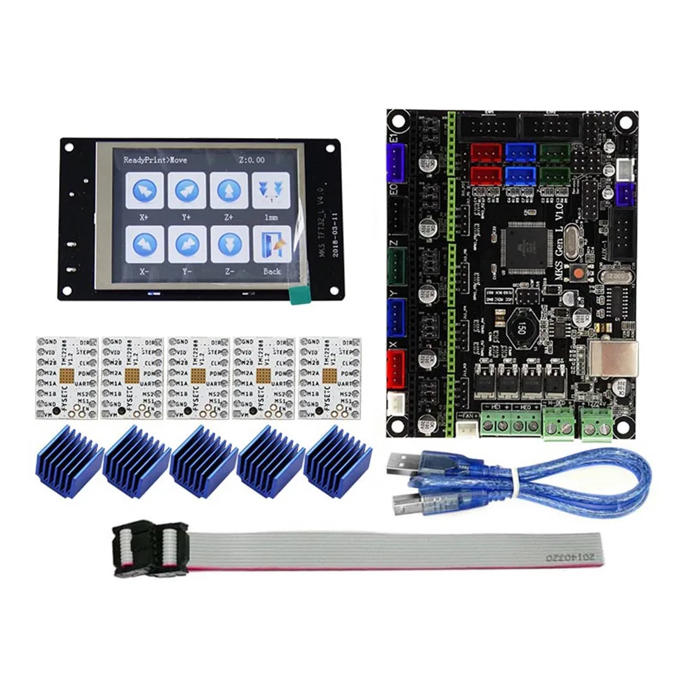 

For MKS GEN L Compatible with TFT32 LCD Display Support TMC2208 Motor Driver 3D Print Kits Dropshipping