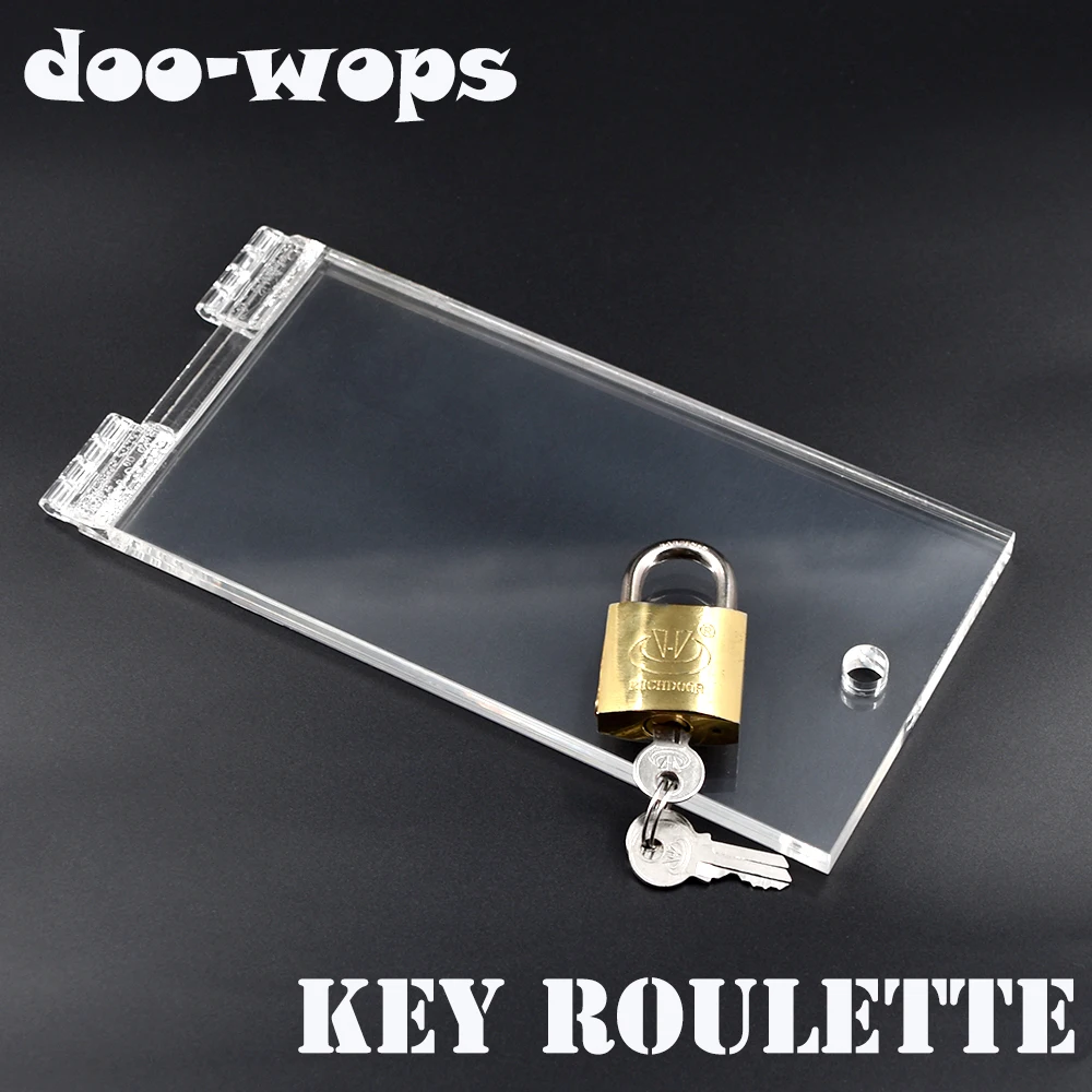 Key Roulette - Arcylic Magic Tricks Open Padlock Magia Magician Close Up Stage Illusions Gimmick Props Mentalism Comedy book dove magic tricks metamopho magic anything from book stage magic illusions gimmick props