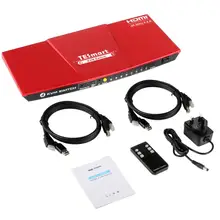 KVM Switch HDMI 4K@60Hz Ultra HD High Quality USB KVM Switcher 4 Port PCs Sharing 4 Devices Support HDR 10 and Dolby Vision