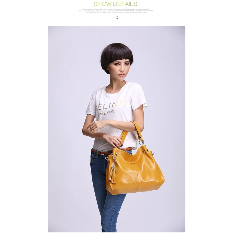 Bolsa de couro genuíno das mulheres bolsa