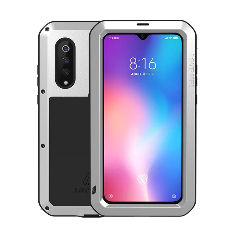Водонепроницаемый сверхпрочный защитный чехол для Xiaomi Mi 9 со стеклянной пленкой чехол противоударный металлический защитный чехол для Xiaomi Mi 9 чехол