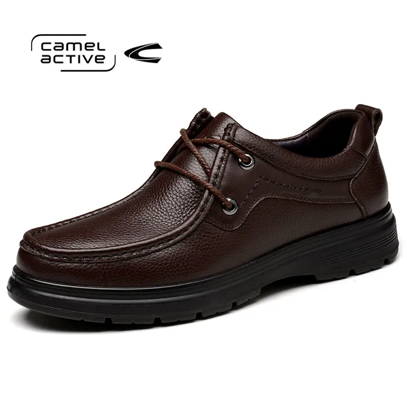 Camel Active модные брендовые Мужские модельные туфли Кружево-Up Бизнес Обувь Мужская