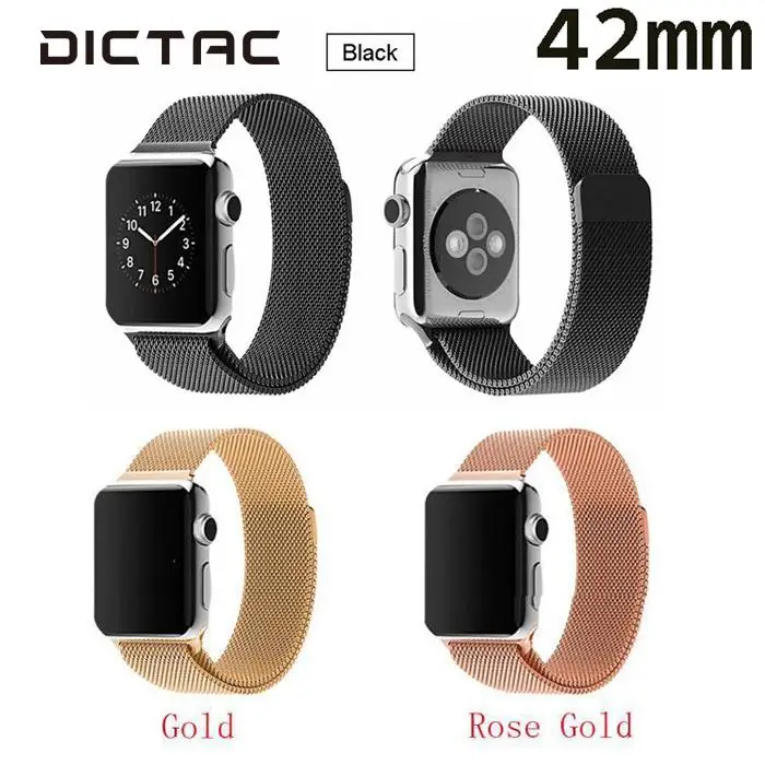 

Milanese Loop Strap Watch Band Watchband Fit For Apple Watch iWatch 42MM 3Color