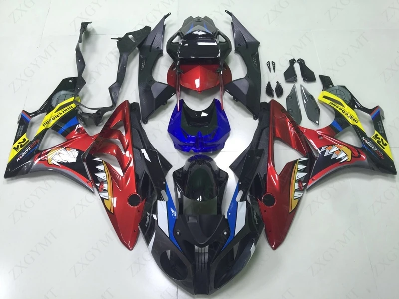 Мотоцикл обтекатель для BMW S1000 RR 2010-2014 красные черные Акула Обтекатели S 1000 2014