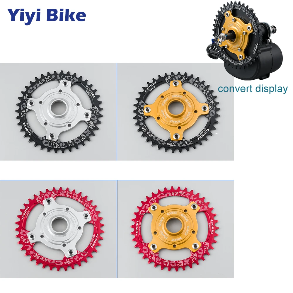 104 BCD 38T Bicycle Chain Wheel MTB Bike Chainring for TONGSHENG TSDZ2 Ebike Mid Motor Chainwheel Ring Adapater Mid Drive Motor
104 BCD 38T Bicycle Chain Wheel MTB Bike Chainring for TONGSHENG TSDZ2 Ebike Mid Motor Chainwheel Ring Adapater Mid Drive Motor