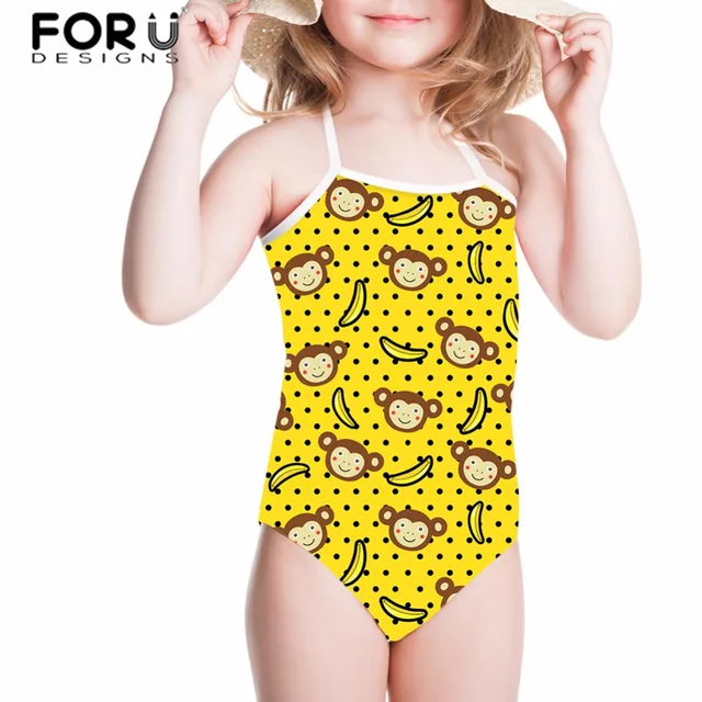 Best Offers FORUDESIGNS Children Swimwear Swimsuit for Girls One-piece Suits Cartoon Banana Printed Bathing Suit Baby Beachwear Bikinis Best Offers FORUDESIGNS Children Swimwear Swimsuit for Girls One-piece Suits Cartoon Banana Printed Bathing Suit Baby Beachwear Bikinis