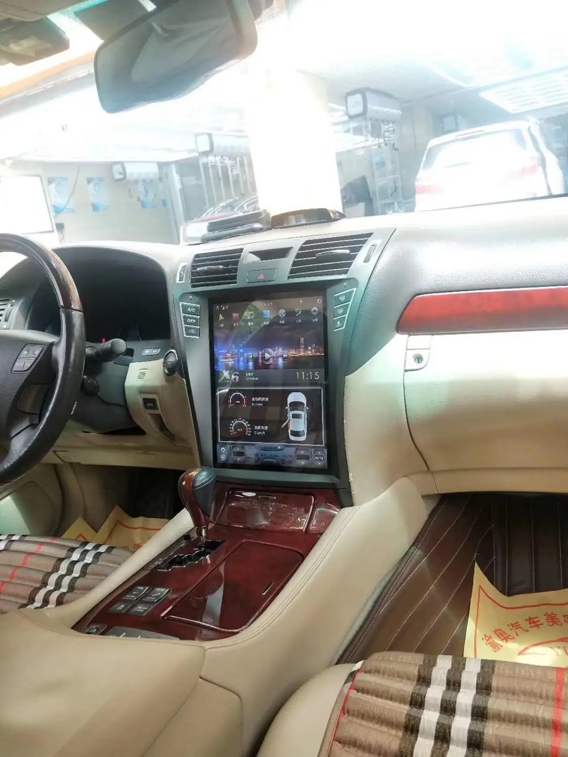 Excellent 1 Din Tesla Vertical Style 12.1 Inch Android 8.1 Car GPS NAVIGATION MEDIA SCREEN FOR LEXUS LS 2