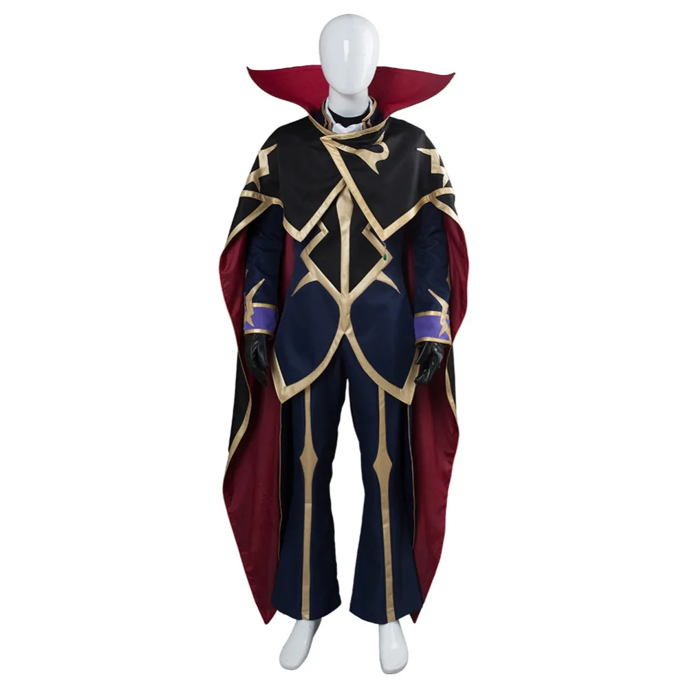 Аниме код GEASS Lelouch of the Rebellion Косплей Lelouch Lamperouge Косплей Костюм Хэллоуин Карнавал Униформа на заказ