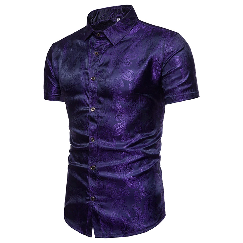 

Casual Turn-down Collar Men's Shirt Short Sleeves Shirts Solid Cotton Shirt Man Shirt Clothing Fashion Men's Tops Clothes D40
