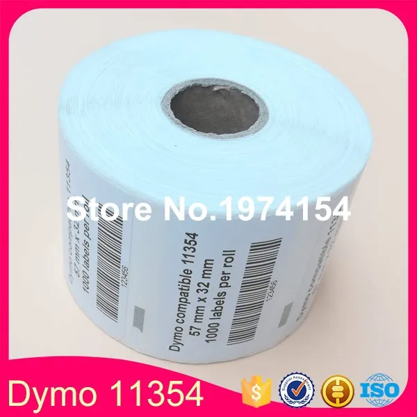 28x рулонов Dymo11354 Dymo Совместимые Этикетки 11354 этикетки 57 мм x 32 1000 в рулоне |