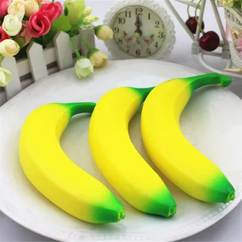 

Anti Stress funny Novelty toy Squishy simulation banana Squeeze Gadget Gags Practical Jokes toys for children kids adults gifts