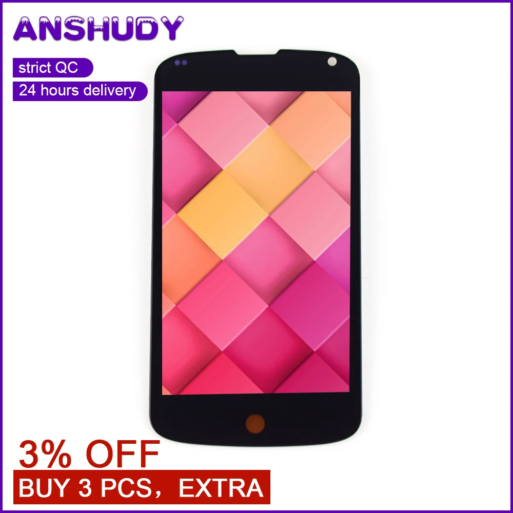 

4.7" for LG Google Nexus 4 E960 LCD Touch Screen Digitizer Sensor Glass Assembly For LG E960 Display Screen