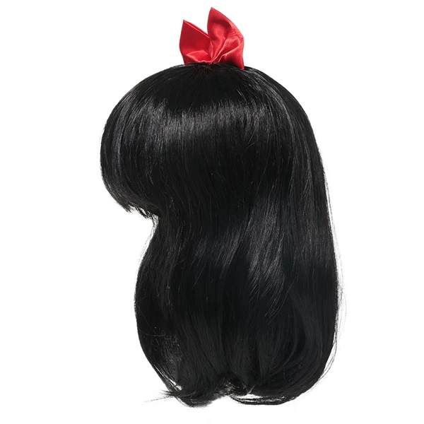 Snow White Wig Девушки Принцесса Эльза одеваются парик детей Жасмин Косплей парики Моана Ариэль костюм аксессуары Рапунцель косы Хэллоуин Вечерние - Цвет: Snow White Wig