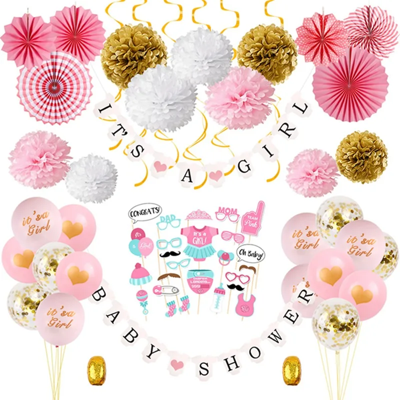 Baby Shower oh baby c/'est un garçon//fille 16/" feuille Lettre Ballon Fête Baptême
