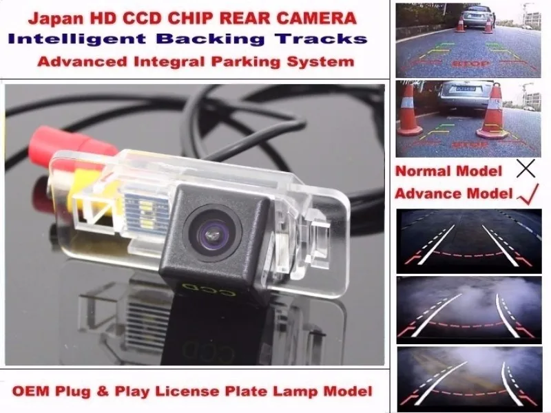Car Intelligent Parking Tracks Camera  For BMW M3 E46 E92 E93 HD CCD Back up Reverse Camera  Rear View Camera (3)