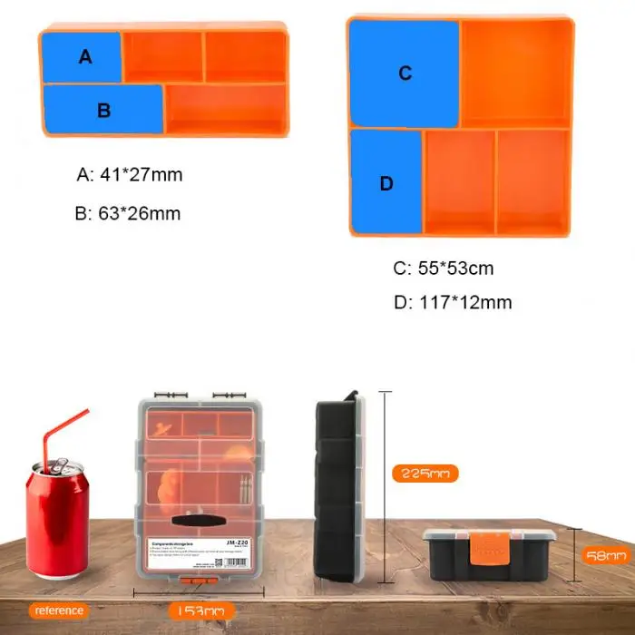 Ящик для инструментов пластиковый чехол для хранения отвертки контейнер для электронных компонентов отвертки DTT88