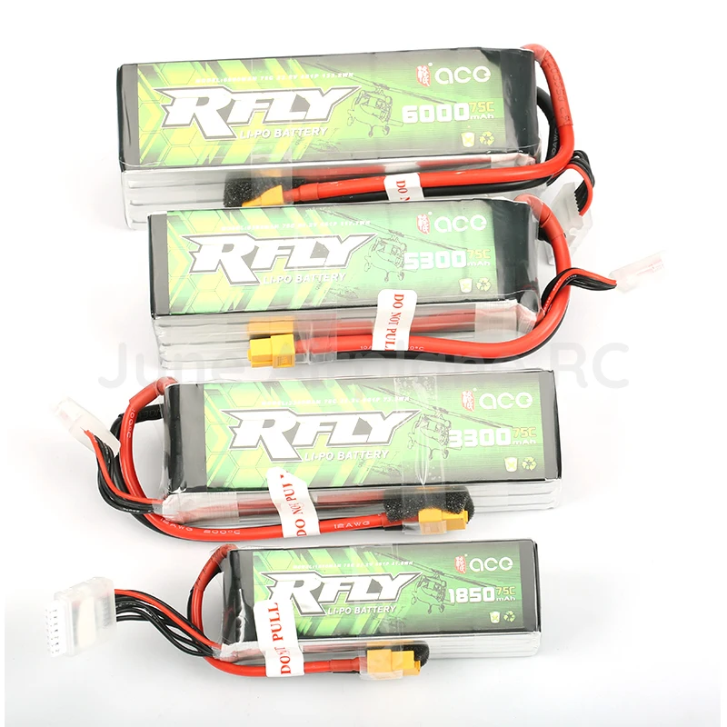 Аккумуляторная батарея RFLY R FLY 6S 1850 мА/ч 3300 5300 6000 75С для 700 вертолета 70 90|Детали и