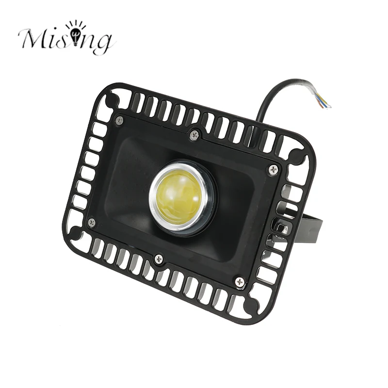 

Mising 1 PCS AC 265V IP65 Waterproof LED 50W Floodlight Black Shaped Portable Flood Lights Outdoor LED Reflector Garden Lamp