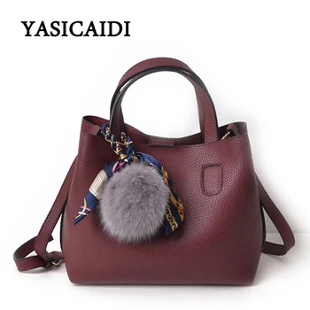 

Brand Women Bags Fashion Pu Leather Women Handbag Shoulder Bags Soft Large Scarves Bucket Bag Tassel Women Tote Bags Dropshiping