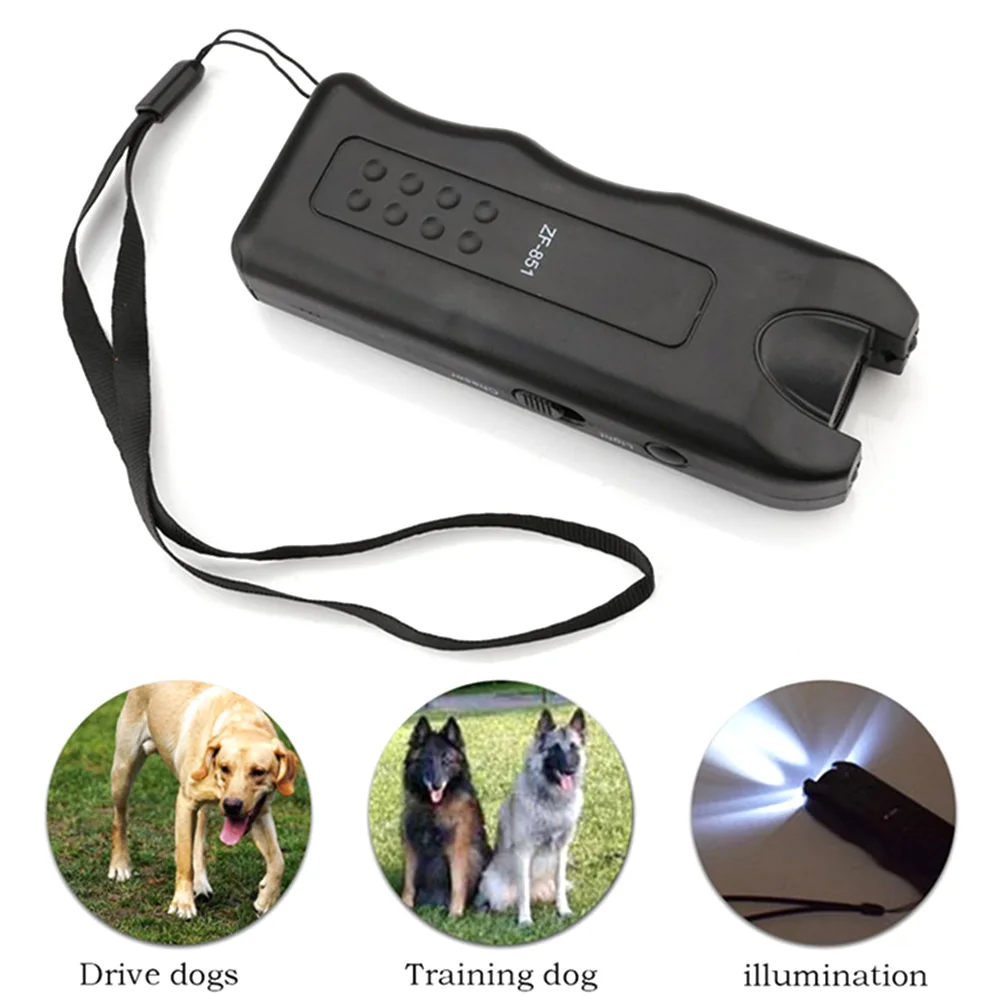 

Portable Ultrasonic High Power Drive Dog Repeller Outdoor Training Dog Chaser Animal Repeller Device Black