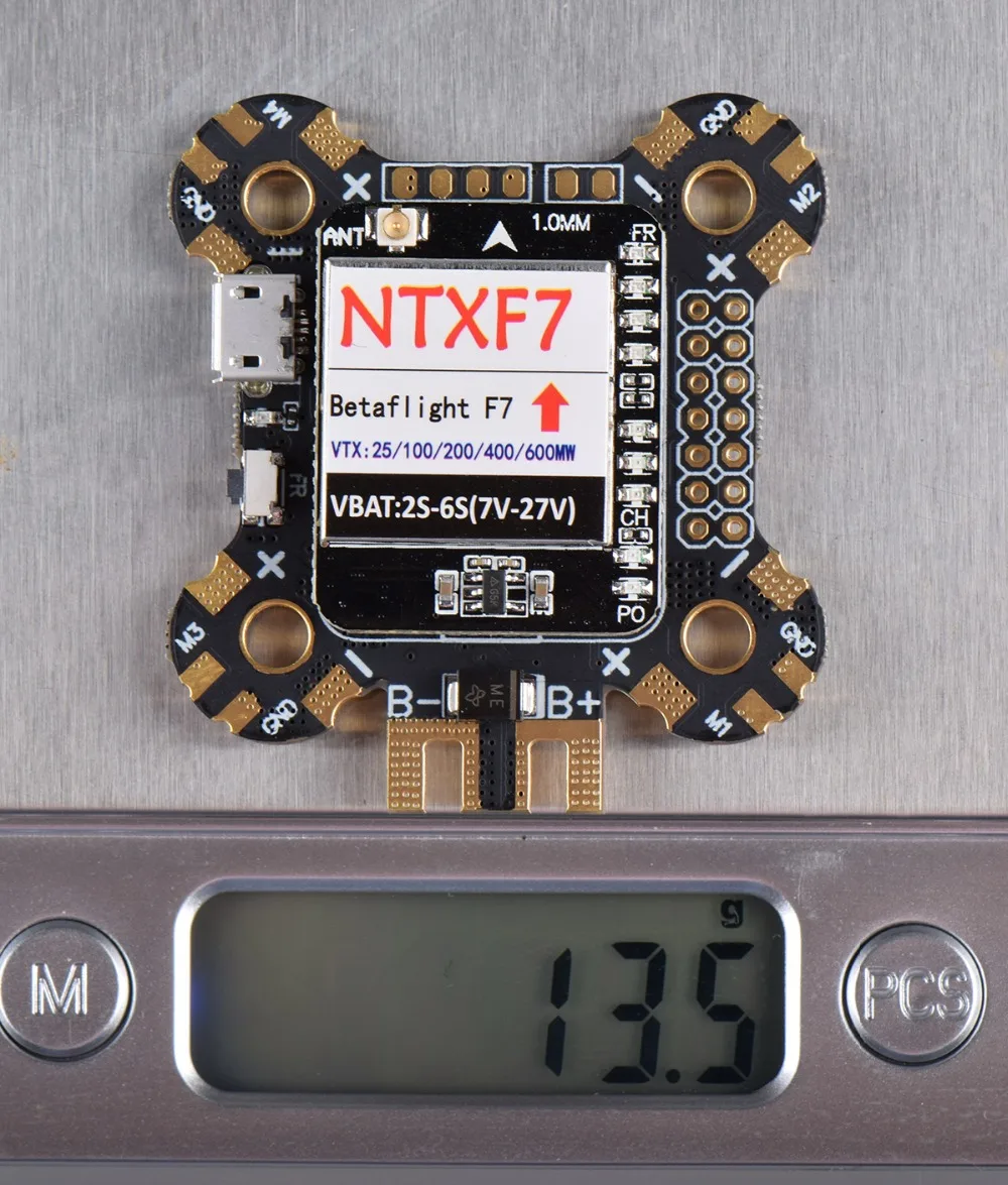 NTXF7 Полет контроллер F7 встроенный 25/100/200/400/600 МВт переключаемый передатчик AV 2- 6 s для RC Multirotor FPV Racing Drone