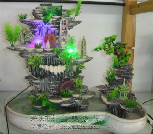 Lucky Feng Shui Transit Resin Ball Curtain Made Mist Humidifier Water Fountain Modern Chinese Rockery Garden Ornaments Ornamental Clock Fountain Craftfountain Pump Solar Water Aliexpress