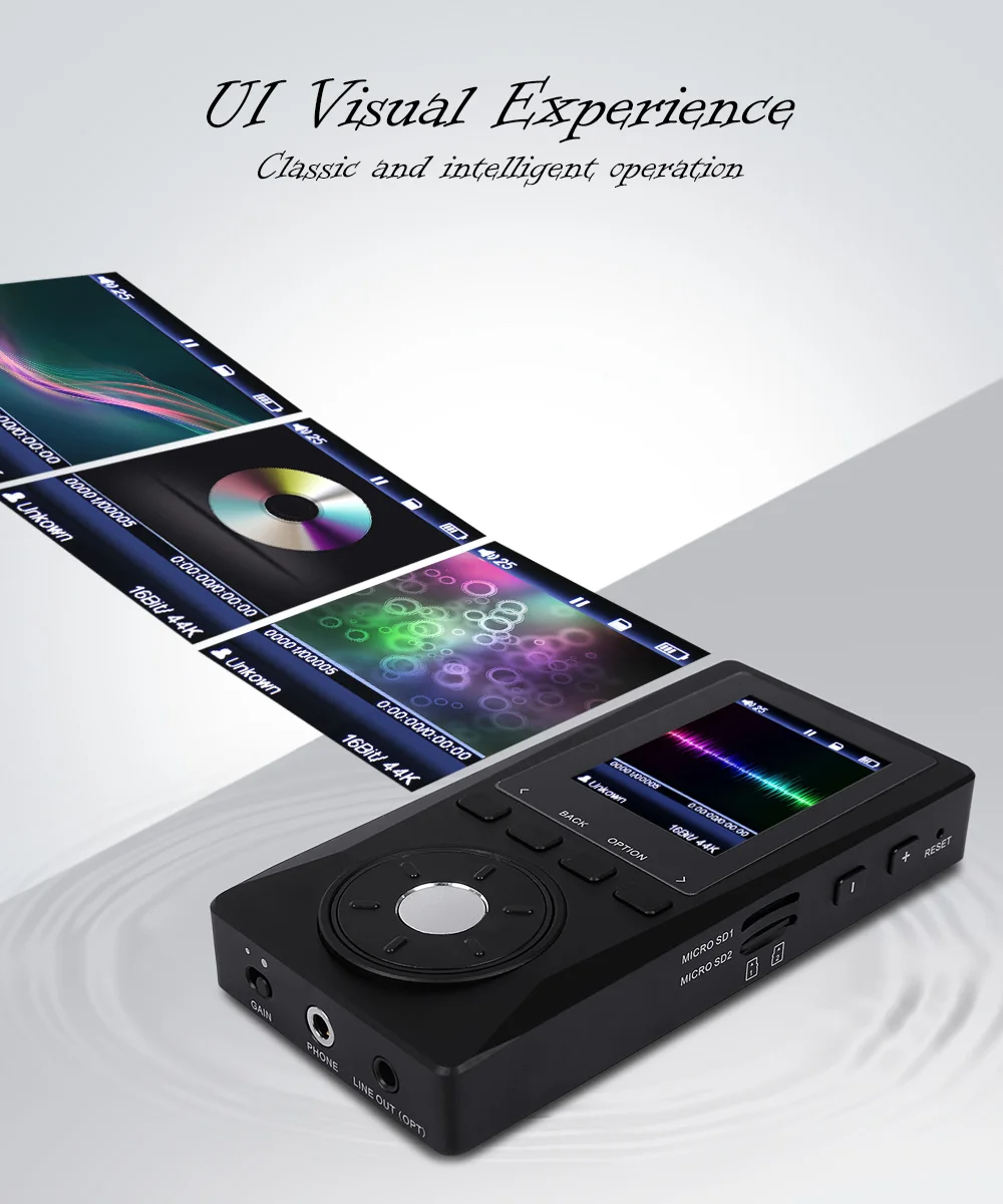 XDUOO X10 портативный MP3 музыкальный плеер высокого разрешения без потерь с ЖК-дисплеем Flac плеер APE Поддержка TF карта
