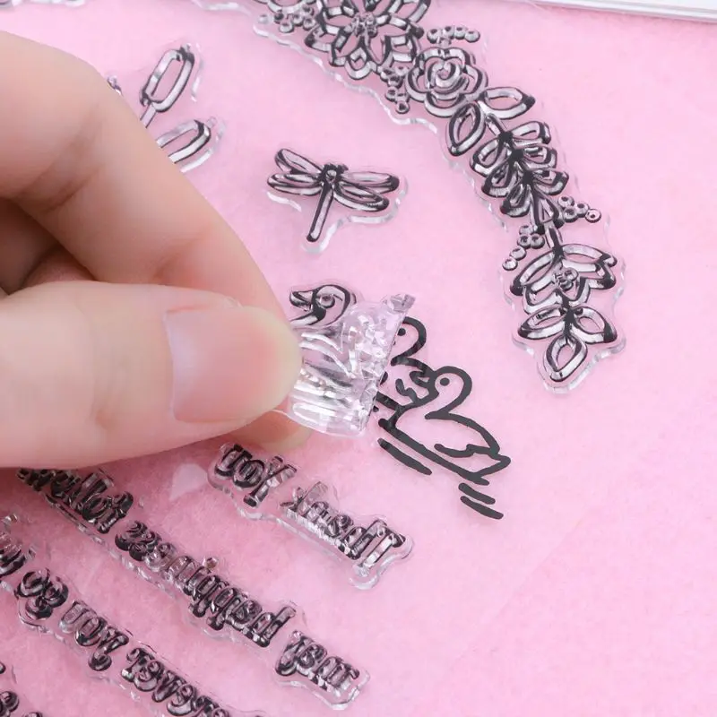 

2019 New Goose DIY Silicone Clear Stamp Cling Seal Scrapbook Embossing Album Decorative