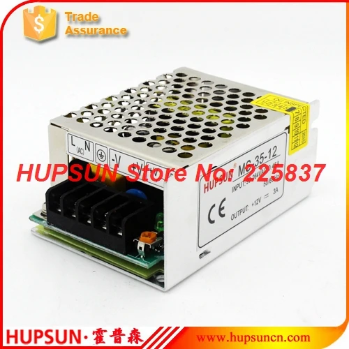 

35w MS-35 220vAC to 5v 7a 12v 15v 24v DC mini size compact industrial switching power supply LED driver