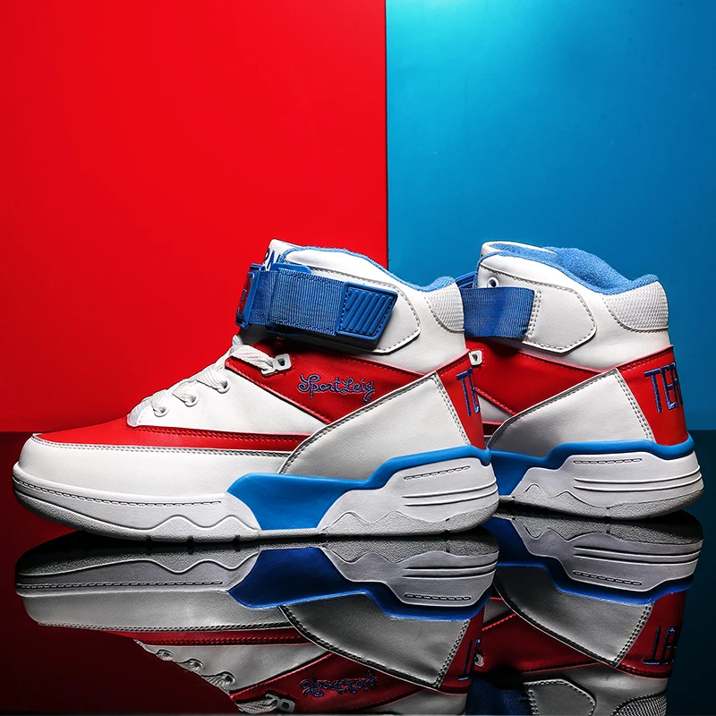 Los hombres Zapatillas de Baloncesto Zapatillas de deporte transpirables al aire libre Atlético Zapatos de deporte al aire libre Hombre tobillo jordan botas Zapatillas de Baloncesto